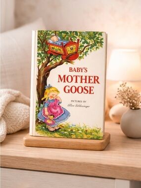 Vintage Baby’s Mother Good Hardback Nursery Rhyme Board Book - 60s